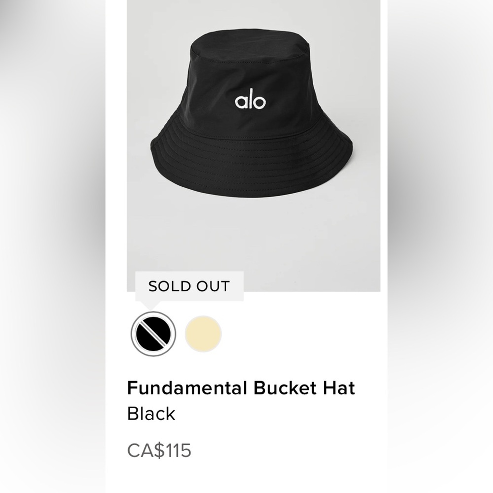 Alo Black Bucket Hat - Picture 2 of 2
